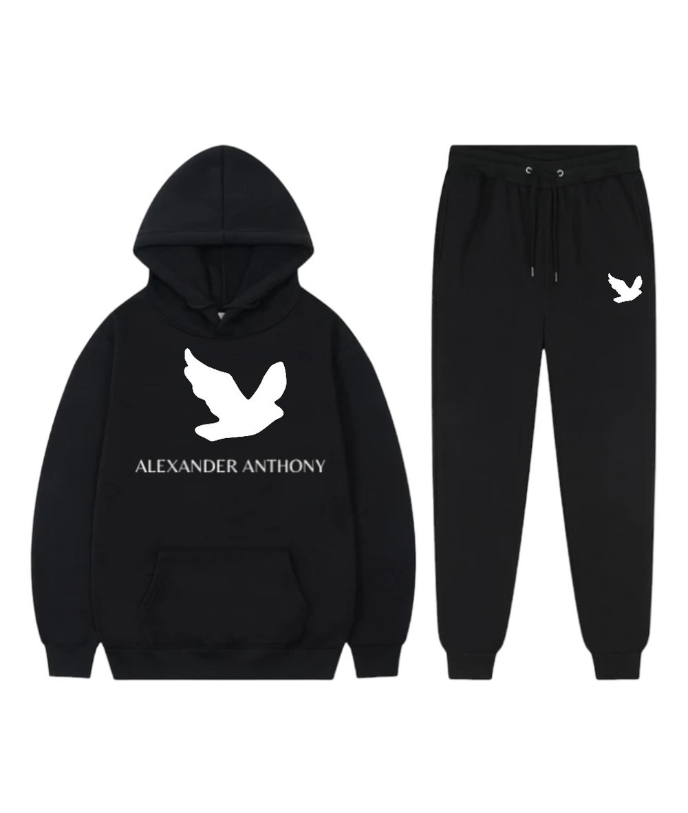 Image of Alexander Anthony Dove Print Hoodie Sweatsuits 