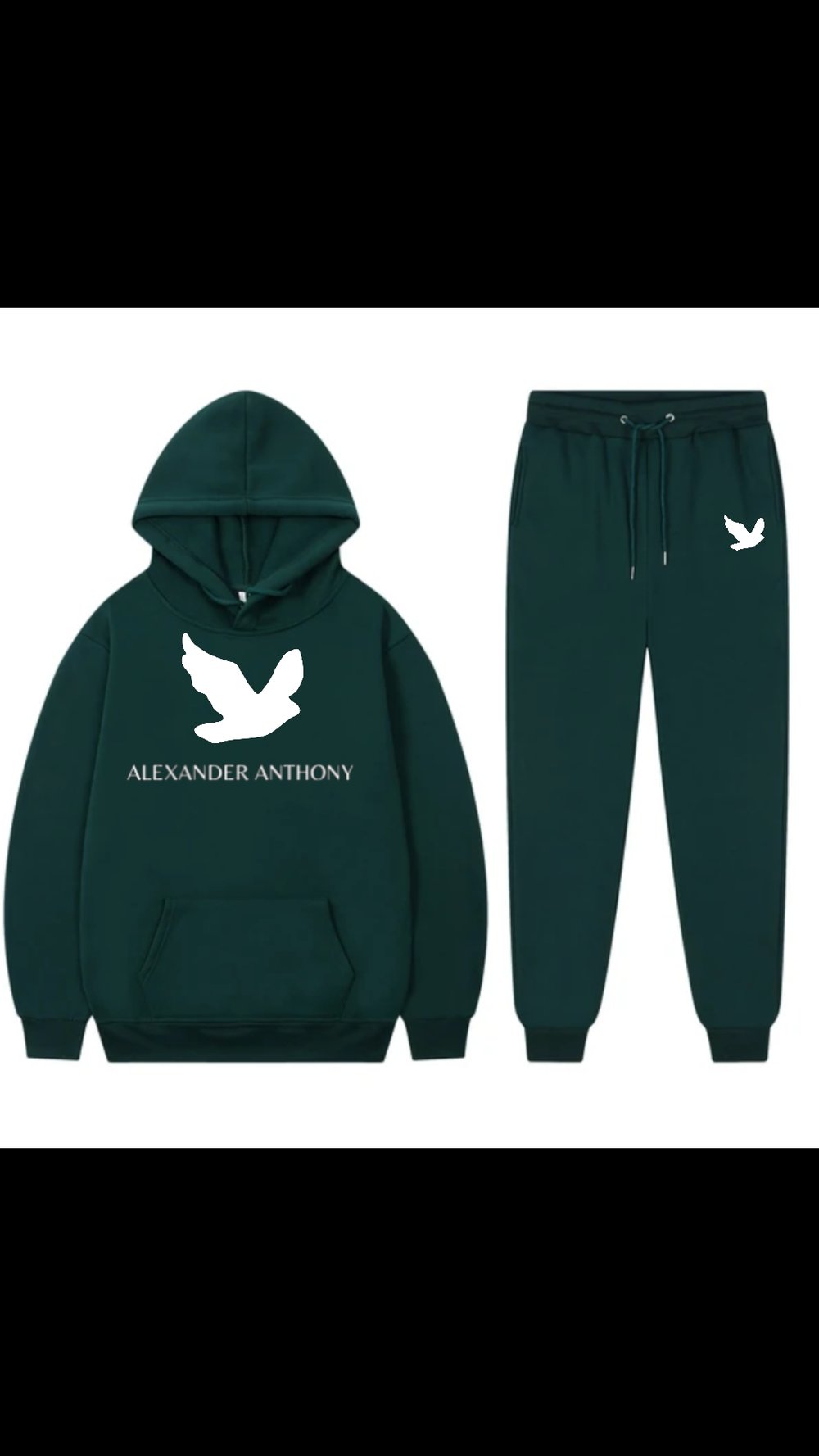 Image of Alexander Anthony Dove Print Hoodie Sweatsuits 