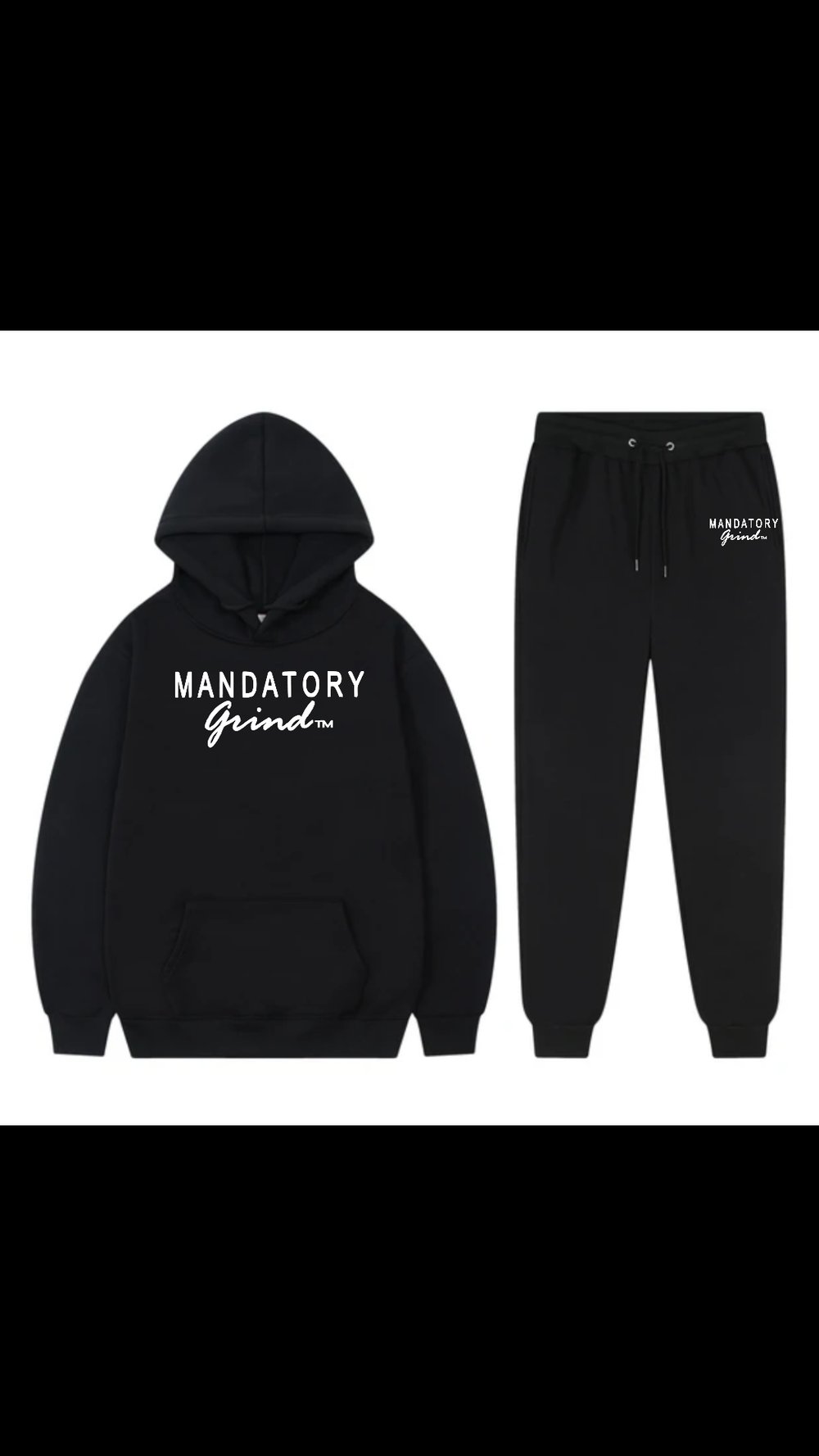Image of Mandatory Grind Logo Print Sweatsuit 
