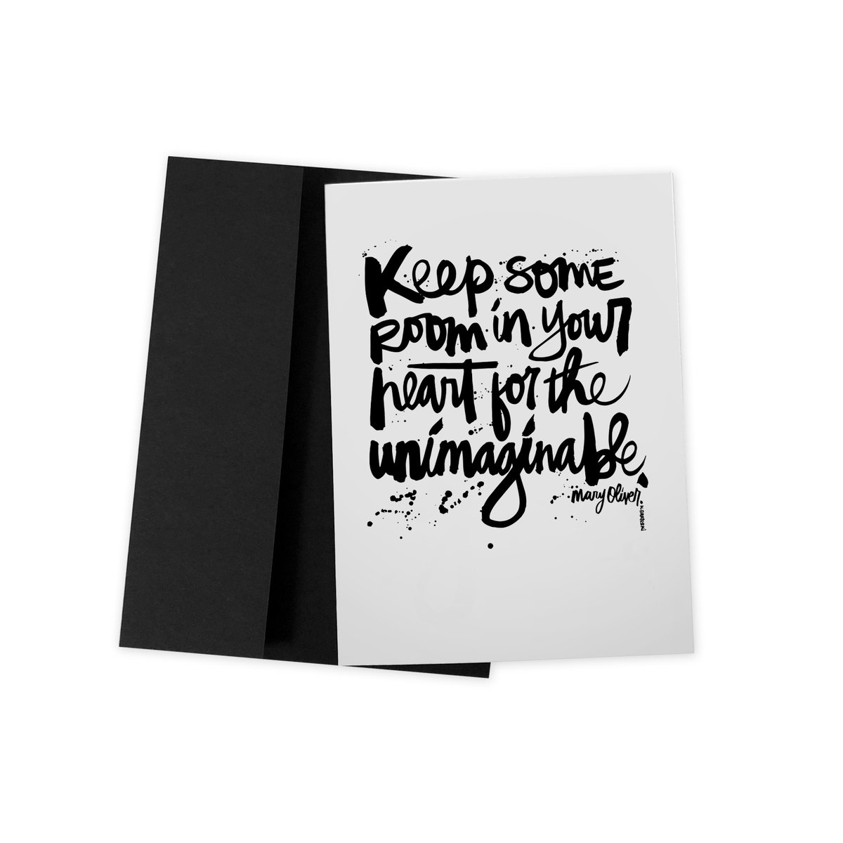 Image of KEEP SOME ROOM #kbscript greeting card