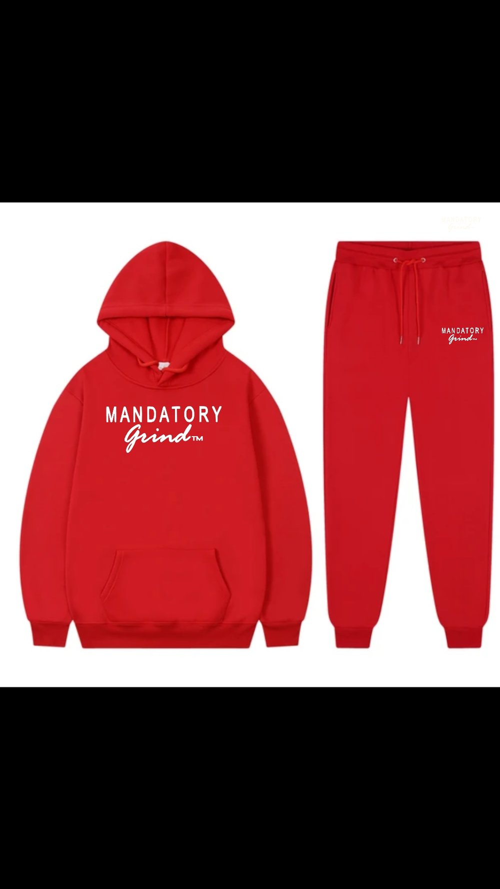 Image of Mandatory Grind Logo Print Sweatsuit 