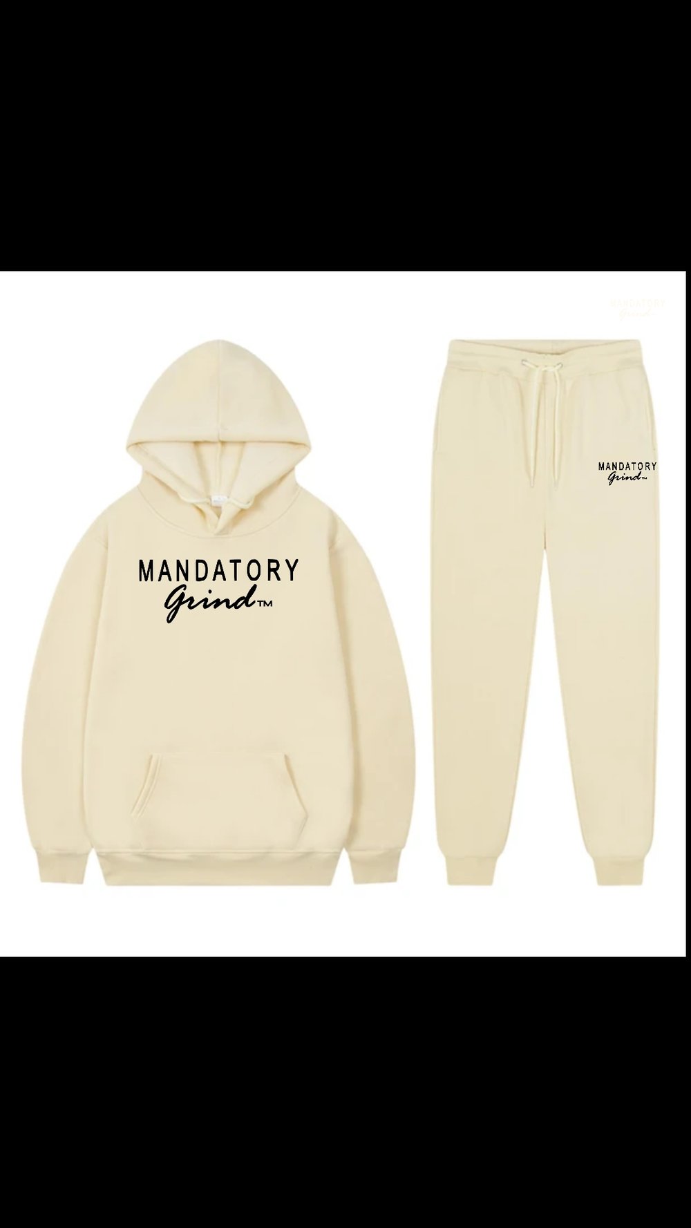 Image of Mandatory Grind Logo Print Sweatsuit 
