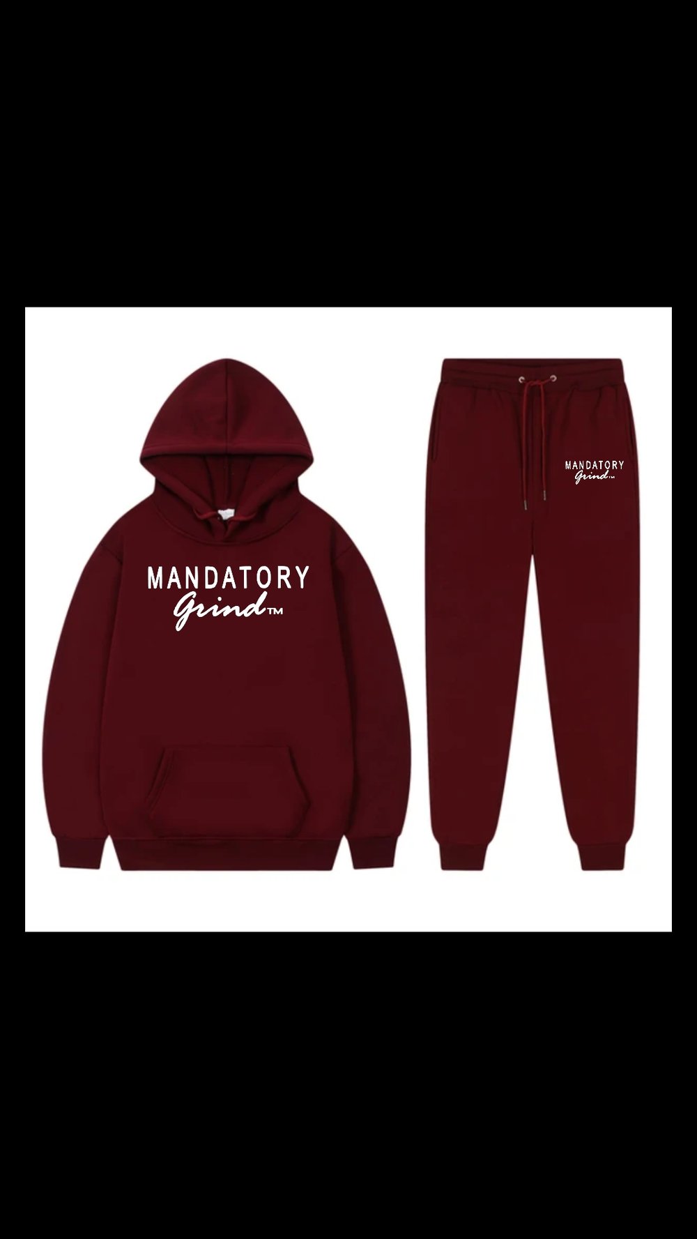 Image of Mandatory Grind Logo Print Sweatsuit 