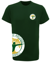 Sherwood Archers Team T shirt Green.