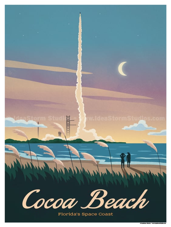 IdeaStorm Studio Store — Cocoa Beach Poster