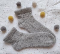 Image 1 of KIT PÉPITES N°2 DELUXE : LES CHAUSSETTES DE LIT EN ANGORA ET MOHAIR PAILLETÉ