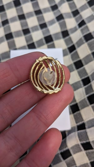 Image of Vintage gold statement stud earrings