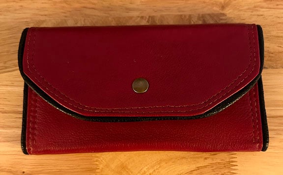 Image of Red Tri-fold Wallet