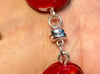Red and Silver Glass Bracelet
