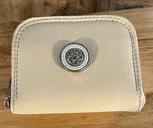Image of Mini Zip Around Wallet - White