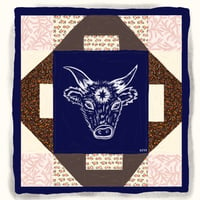 Image 1 of Bull Quilt: prints, stickers, and greeting cards