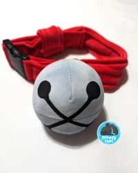 Image 2 of Bright red bell collar