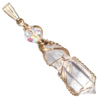 Image 1 of Scepter Quartz Crystal 14k Gold Filled Pendant
