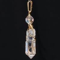 Image 3 of Scepter Quartz Crystal 14k Gold Filled Pendant