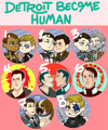 Detroit Become Human Round Buttons!