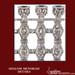 Image of Shalom Menorah Silver Crystals