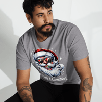 Image 5 of Stay Naughty Xmas Men’s premium heavyweight tee