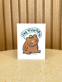 Image 1 of I'm Hungry Bear Greeting Card