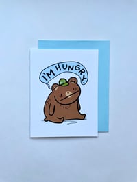 Image 2 of I'm Hungry Bear Greeting Card