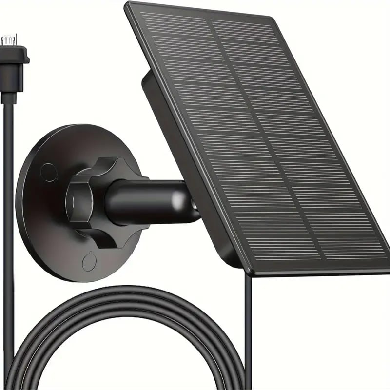 SolarGlow™ 2W Solar Panels: Perfect for Blink XT/XT2, Outdoor, and SimpliSafe Cameras
