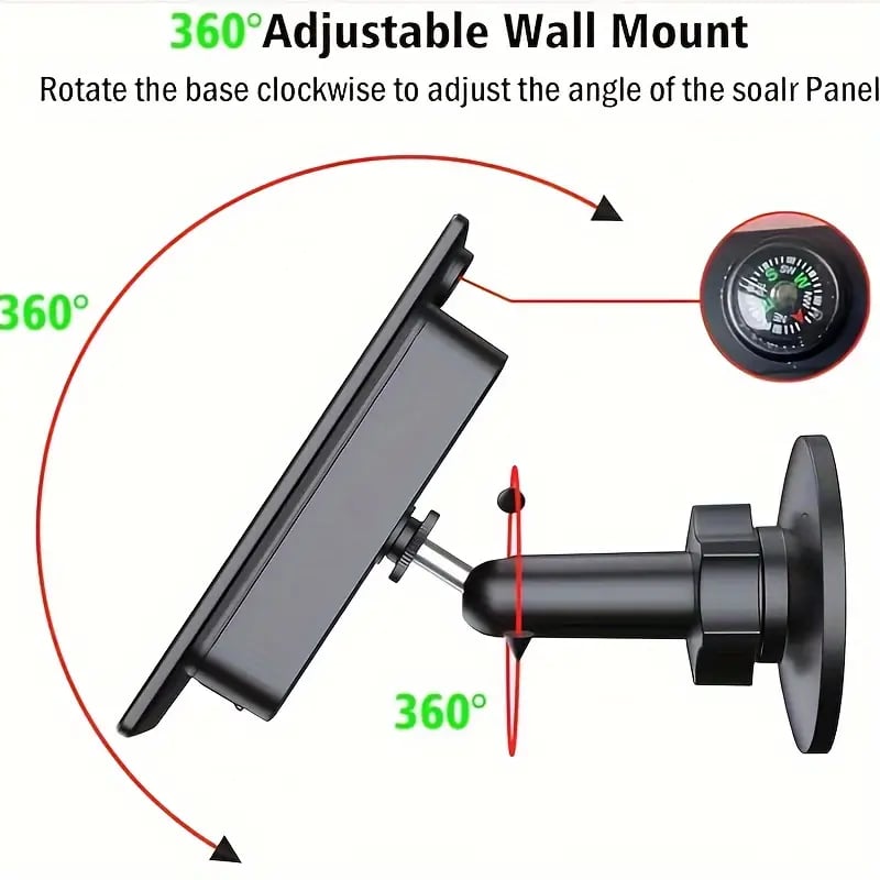 SolarGlow™ 2W Solar Panels: Perfect for Blink XT/XT2, Outdoor, and SimpliSafe Cameras