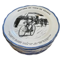 Commemorative plates on the very first winners of the Tour de France  - Circa 1936