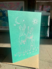 Image 3 of Pack of 3 festive cards and envelopes 