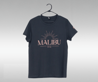 Image 1 of Womens Malibu Sun Tee - Petrol Blue / Peach 