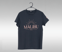 Image 1 of Womens Malibu Sun Tee - Petrol Blue / Peach