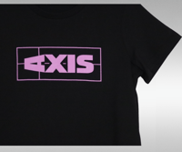 Image 3 of Womens Axis Tee - Black / Lilac