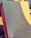 Handwritten Lyrics - request your lyrics!