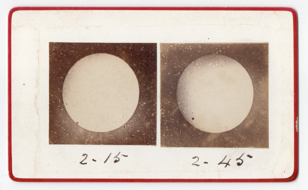 Image of Samuel Cooper: transit of Venus, UK December 1882
