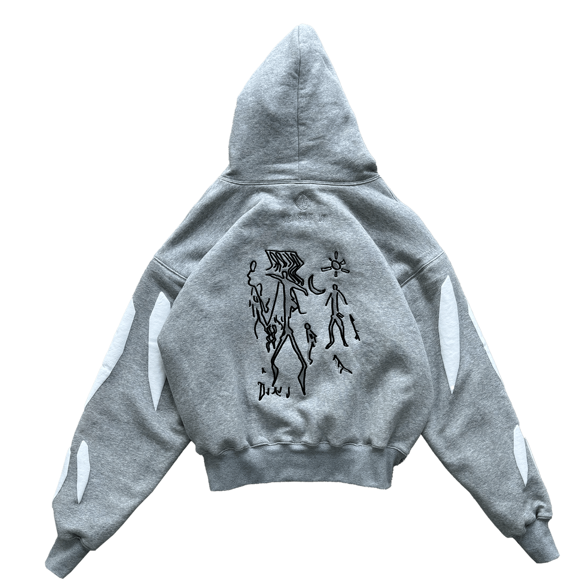 Image of Fusion Zip Perfect Hoodie opacum regio light grey RESTOCK