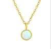 GOLD OPAL NECKLACE