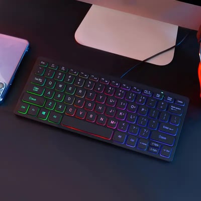 LuminX RGB Wired Keypad: Professional USB Illumination for Home Office Desktops