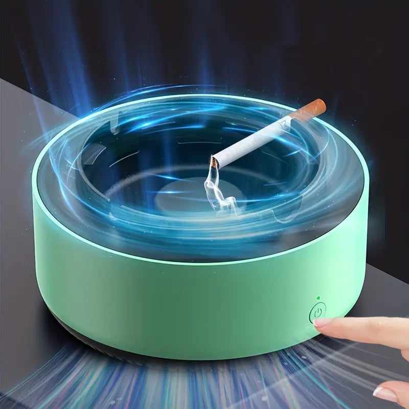 CleanAir™ Smart Ashtray: Instantly Removes Smoke and Odor - Essential Smoking Accessory.