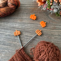 Image 4 of Protège-pointes pour aiguilles à tricoter : citrouilles