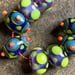 Image of Purple and Chartreuse Mini Beads