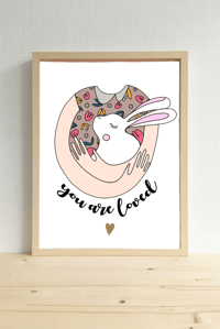 Affiche Lapin You are Loved