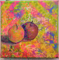 Image 2 of Sean Worrall - In The Cage - Acrylic, gloss varnish on canvas, 20cm x 20cm x 1cm (December 2023)