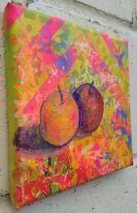 Image 4 of Sean Worrall - In The Cage - Acrylic, gloss varnish on canvas, 20cm x 20cm x 1cm (December 2023)