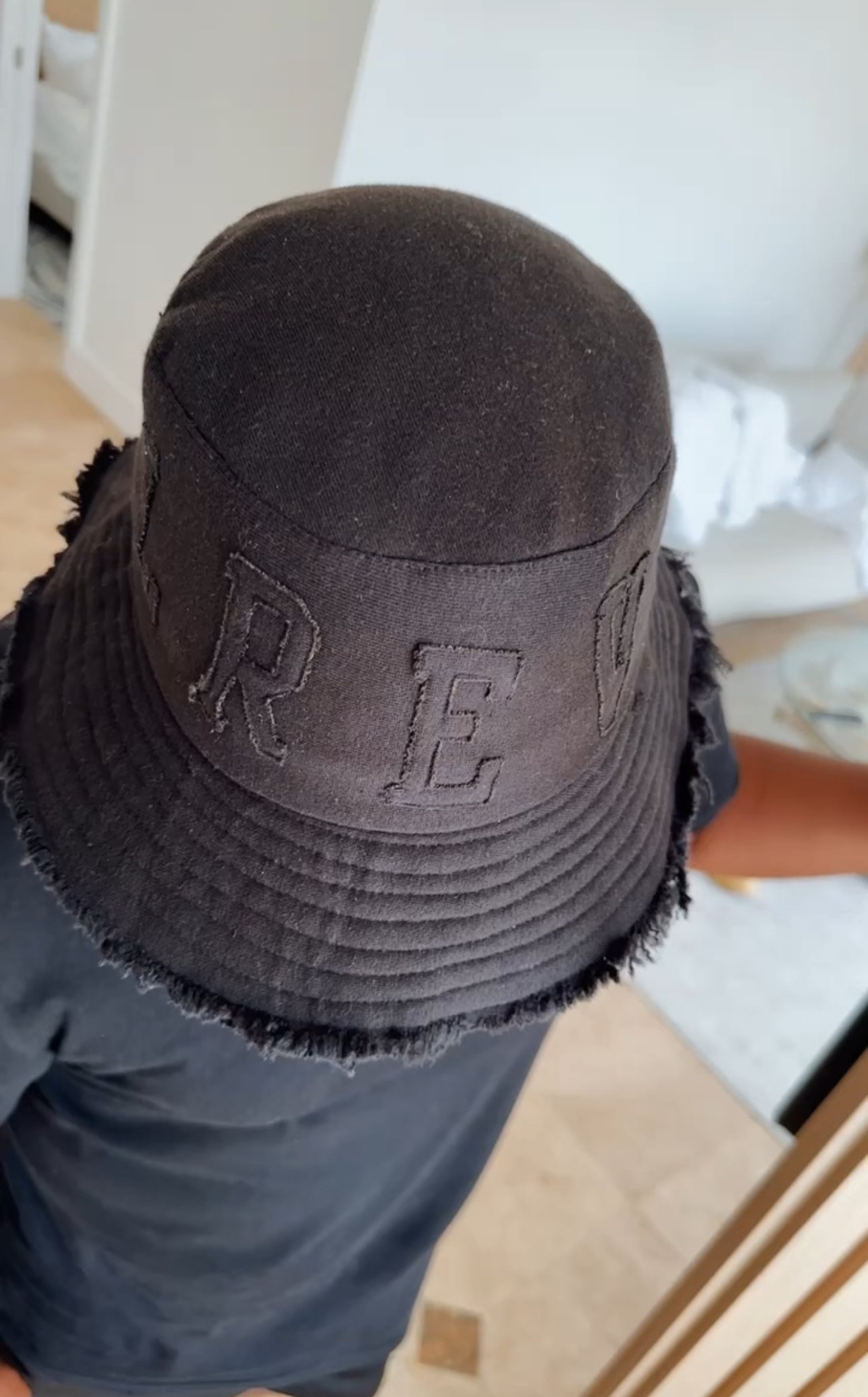 Image of Distressed Lrevere Bucket Hat 