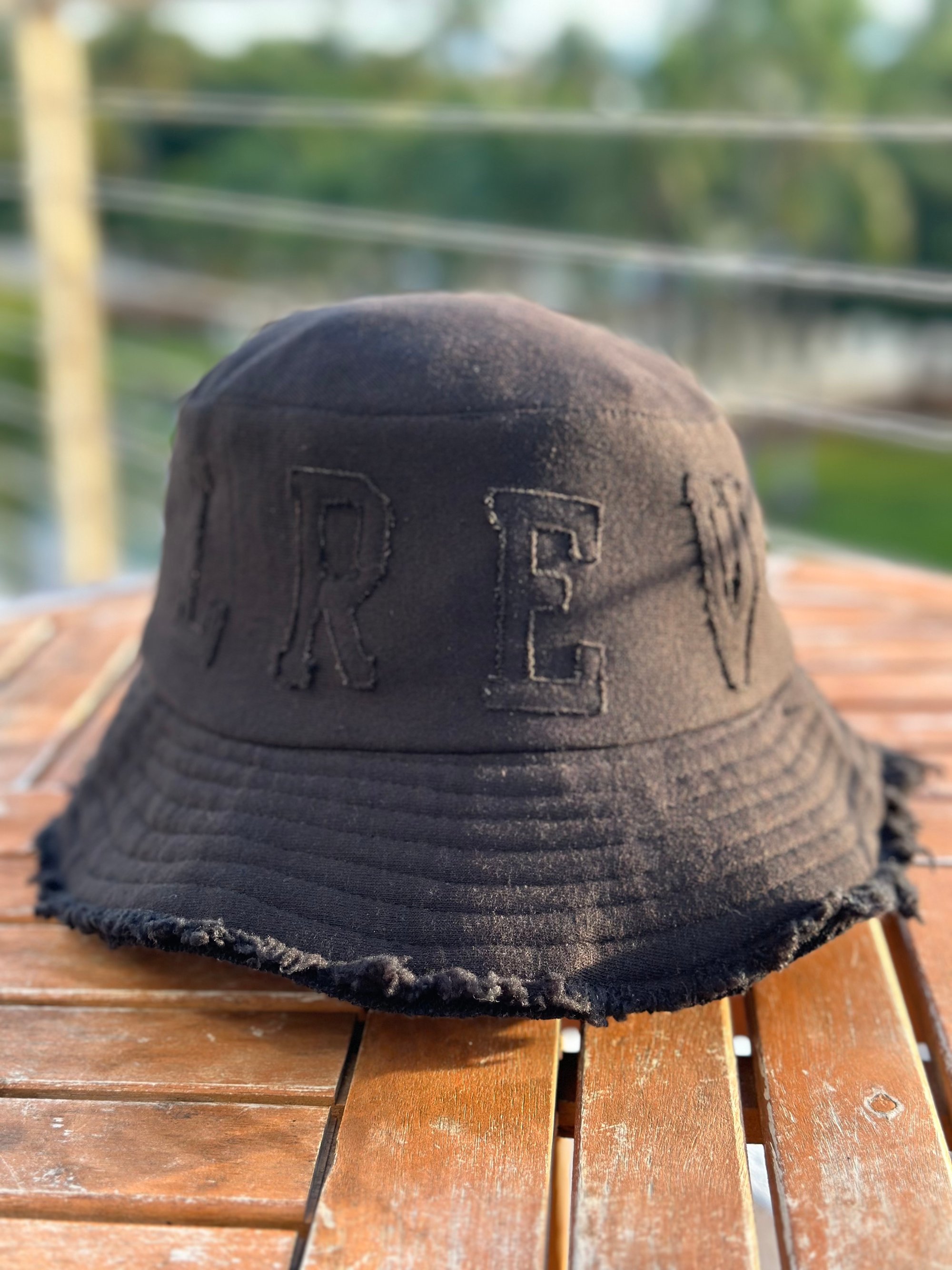Image of Distressed Lrevere Bucket Hat 