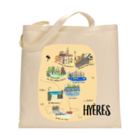 Totebag Carte de Hyères