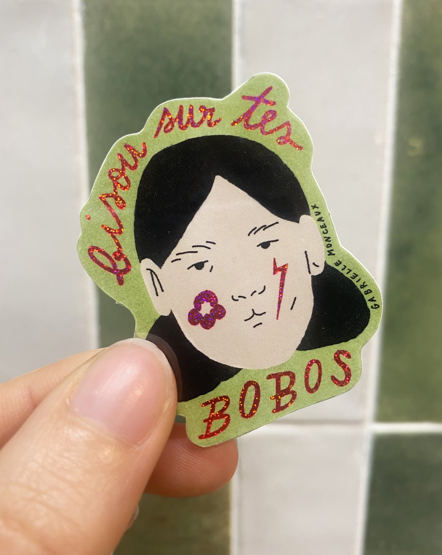 Sticker Bisou sur tes bobos
