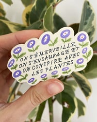 Sticker Conspirer avec les plantes