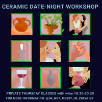 CERAMIC DATE-NIGHT with wine