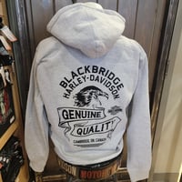 Image 2 of Blackbridge Harley-Davidson Bar and Shield Grey Dealer Hoodie