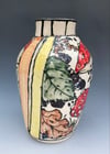 “Fly agaric” folded form vase