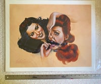Image 1 of Face Bondage No.1  17" x 22" Watercolor Giclee Print